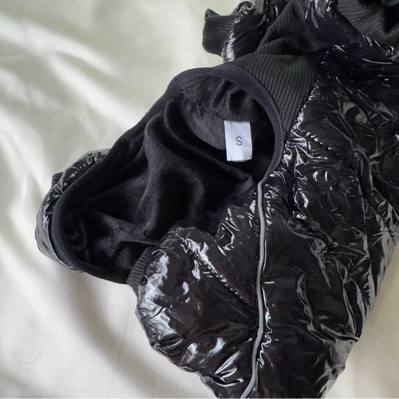 Black and Blue Dog Jacket puffer sweater Set - Picture 13 of 16